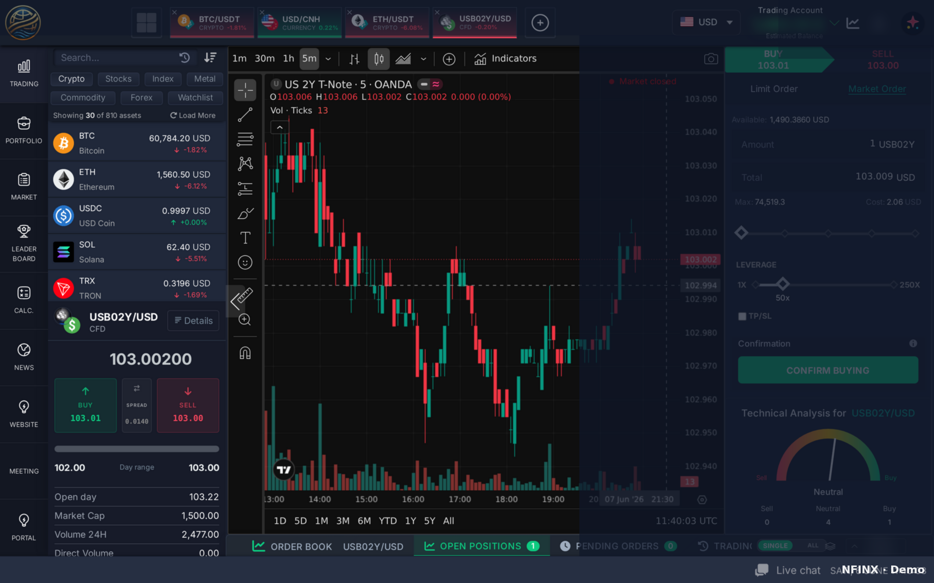 NFINX App Cfd Terminal (hero)
